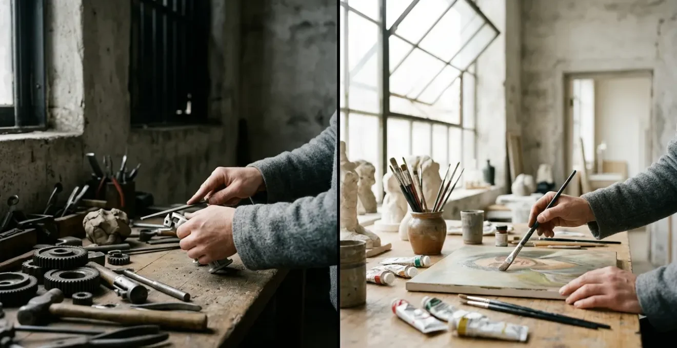 Conceptual representation of cognitive reframing transforming perspective on life challenges