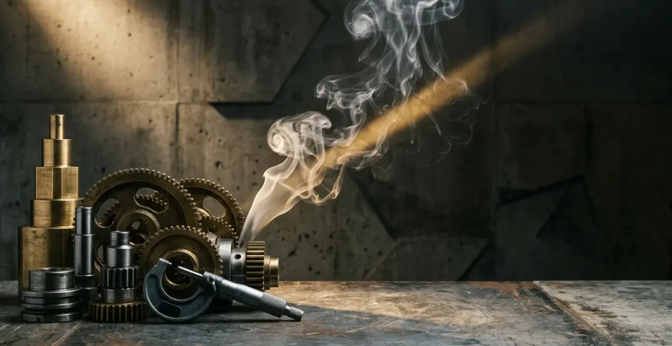 Abstract representation of discipline as a structured system versus fleeting motivation in personal development