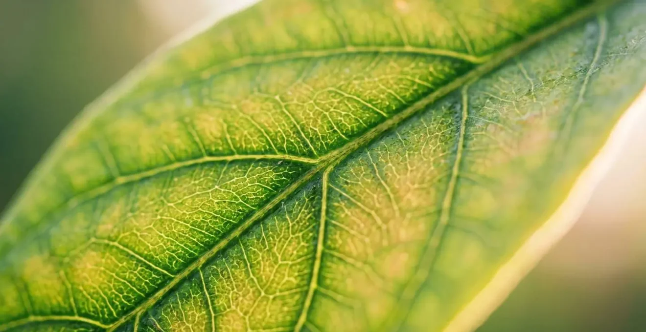 A macro close-up of the interconnected vein structure within a translucent leaf, symbolizing a systemic approach to health.