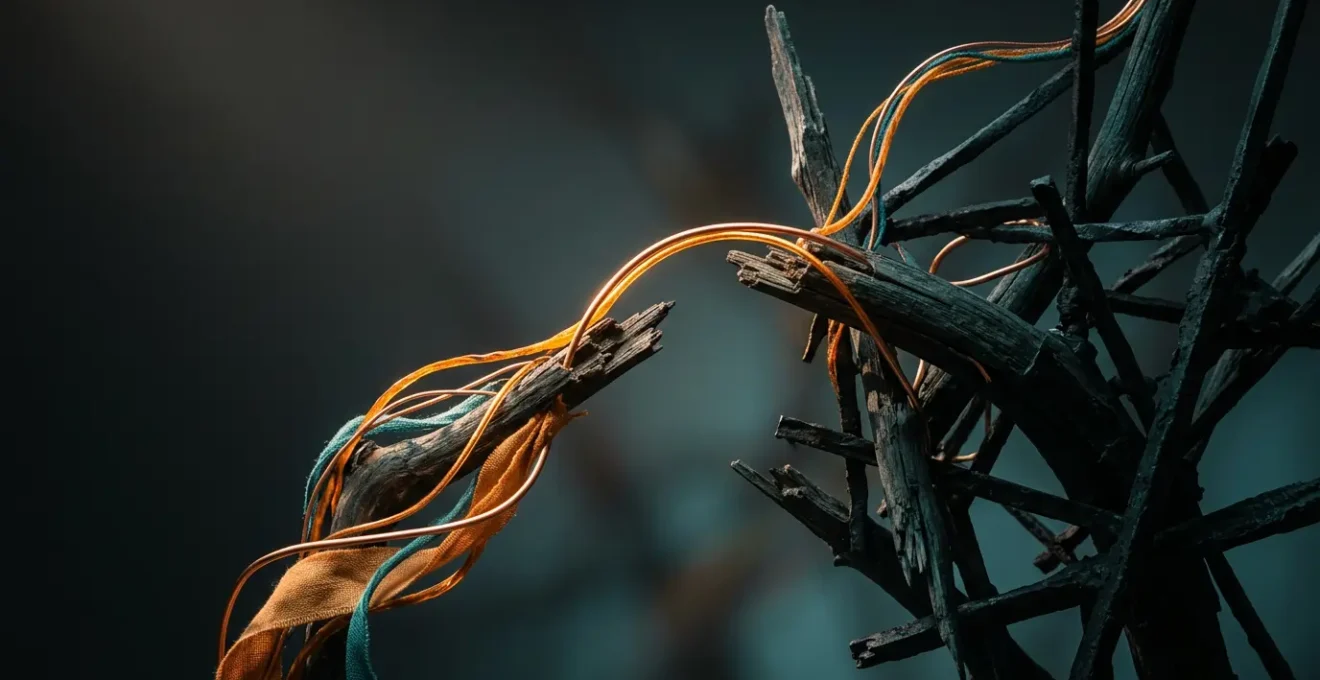 Abstract representation of neural pathways being rewired in the human brain