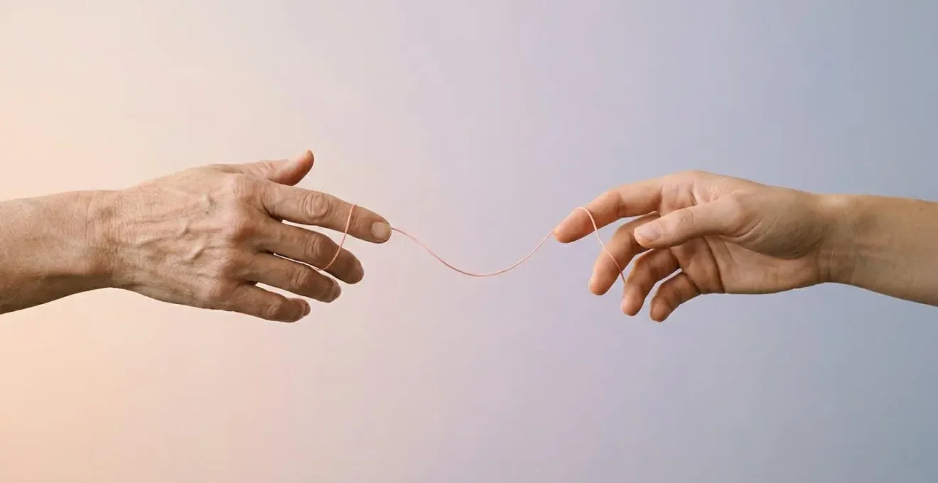 A symbolic representation of establishing healthy boundaries while maintaining family connections