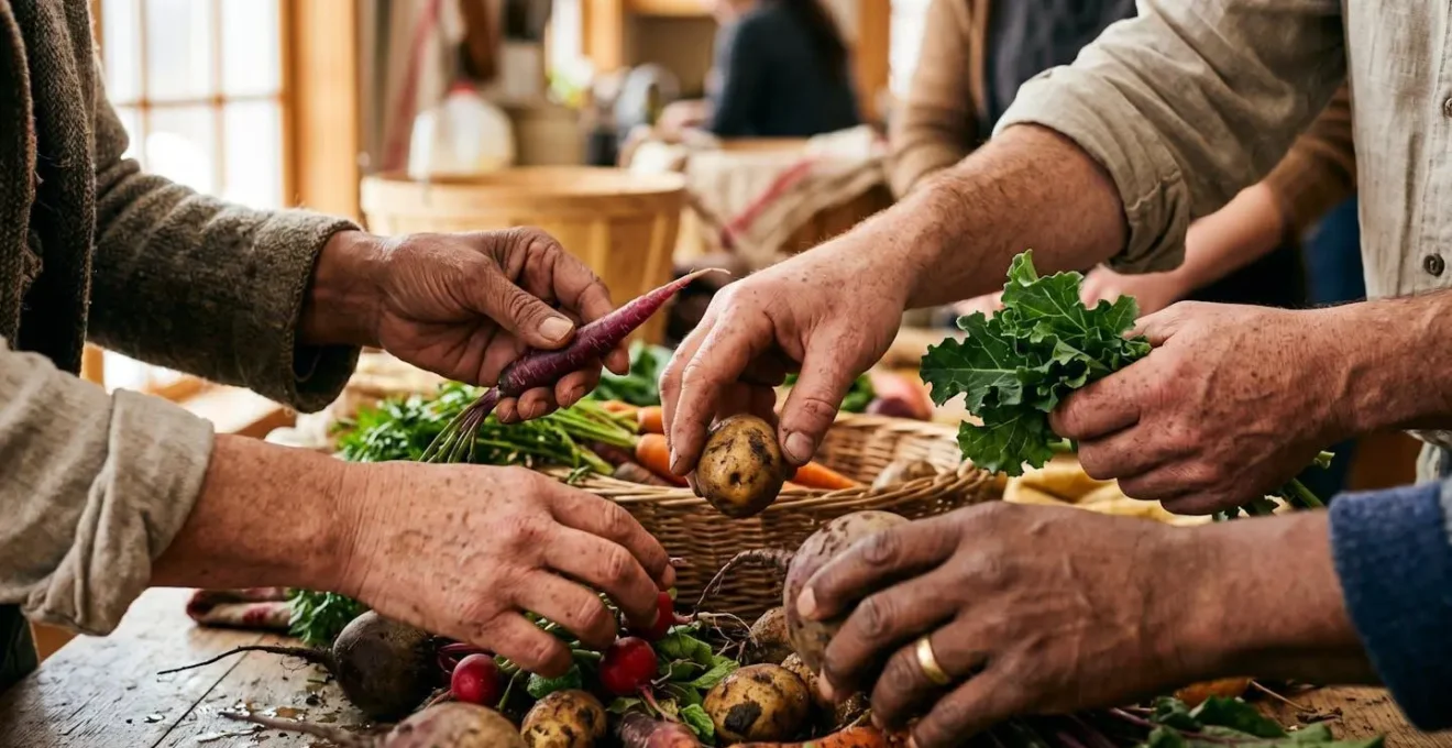 Hands collaborating on a shared task in a community setting, representing purposeful social connection through volunteering
